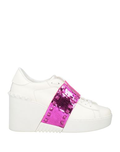 Valentino Garavani 11. Woman Sneakers White Size 8 Leather In White