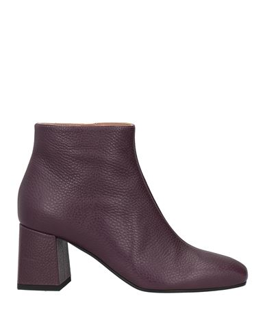 Pollini Woman Ankle Boots Purple Size 7.5 Calfskin In Purple