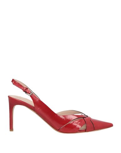 Del Carlo Woman Pumps Red Size 11 Leather