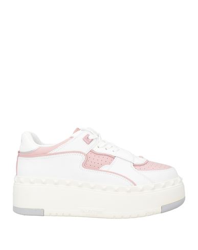 Valentino Garavani Woman Sneakers White Size 8 Leather In Multi