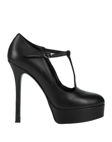 Marc Ellis Woman Pumps Black Size 8 Leather In Black