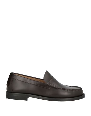 Antica Cuoieria Man Loafers Dark Brown Size 9 Leather In Brown