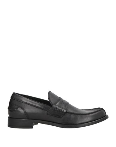 Antica Cuoieria Man Loafers Black Size 7 Leather In Black