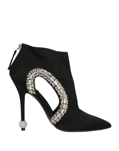 Roger Vivier Woman Ankle Boots Black Size 8 Textile Fibers In Black