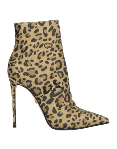 Le Silla Woman Ankle Boots Mustard Size 6 Textile Fibers In Multi