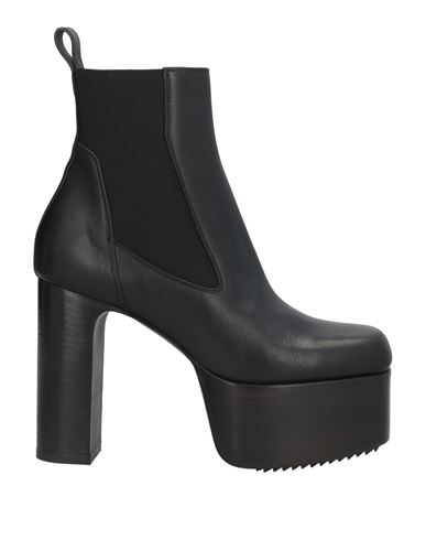 Rick Owens Woman Ankle Boots Black Size 8 Leather In Black