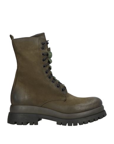 Metisse Woman Ankle Boots Military Green Size 8 Leather
