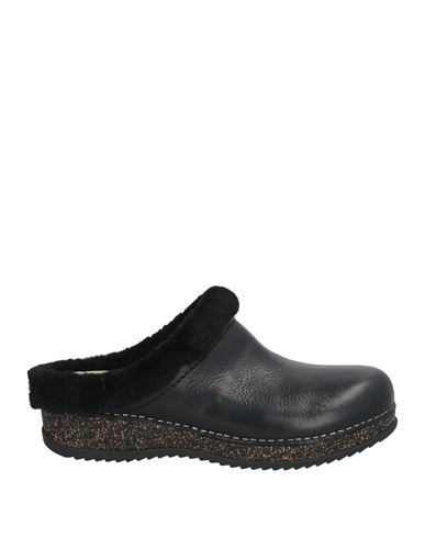 Dansko Woman Mules & Clogs Black Size 12 Leather, Shearling In Black