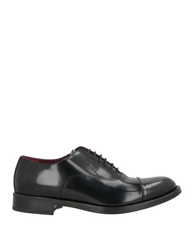 Antica Cuoieria Man Lace-up Shoes Black Size 9 Leather In Black