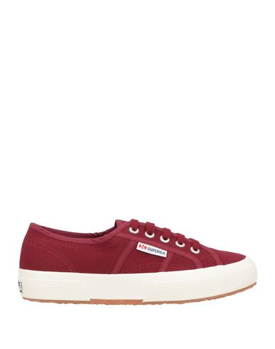 Superga Woman Sneakers Burgundy Size 6.5 Textile Fibers In Red