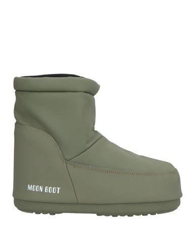 Moon Boot Woman Ankle Boots Military Green Size 8 Synthetisches Material In Green