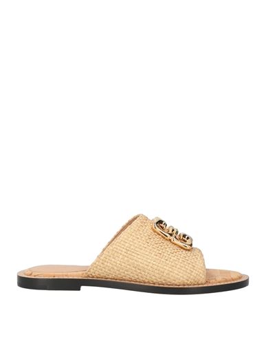Givenchy 4g Medallion Woven Slide Sandals In Neutral
