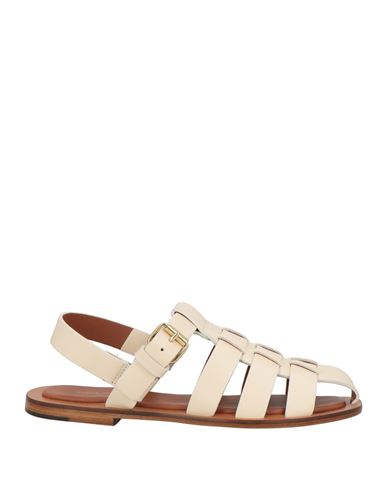 Mansur Gavriel Woman Sandals Ivory Size 8 Leather In White