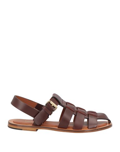 Mansur Gavriel Woman Sandals Chocolate Brown Size 8 Leather In Brown