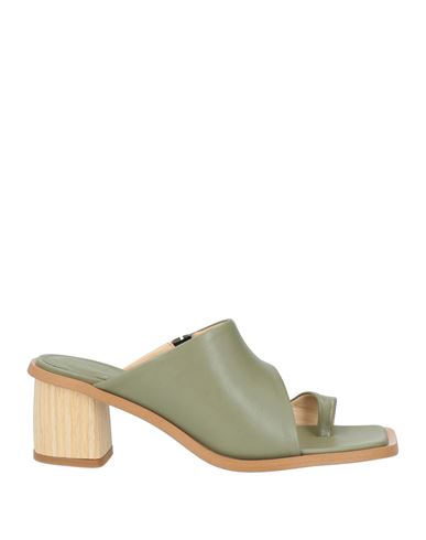 Alohas Woman Thong Sandal Sage Green Size 7.5 Leather