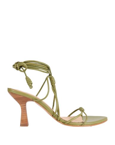 Alohas Woman Sandals Sage Green Size 7.5 Leather