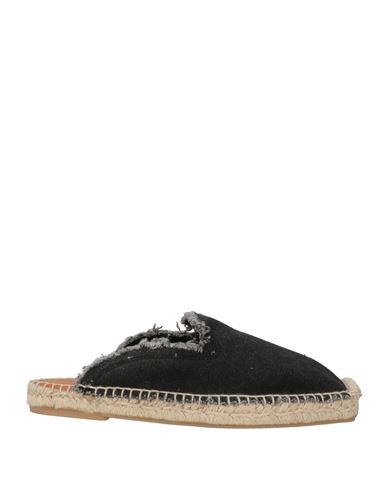 Alohas Woman Espadrilles Black Size 7.5 Textile Fibers In Animal Print