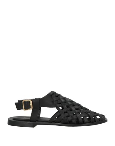 Mansur Gavriel Woman Sandals Black Size 8 Leather In Black