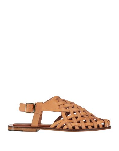 Mansur Gavriel Woman Sandals Tan Size 8 Leather In Brown