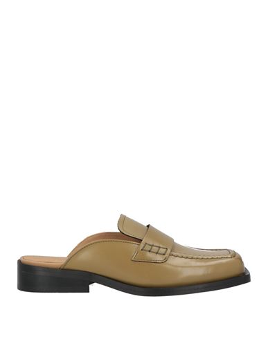 Alohas Woman Mules & Clogs Sage Green Size 7.5 Leather