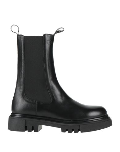 Pollini Woman Ankle Boots Black Size 8 Calfskin In Black