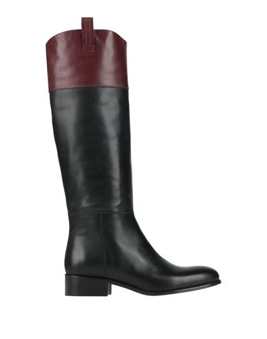 Alohas Woman Boot Black Size 6.5 Leather In Black