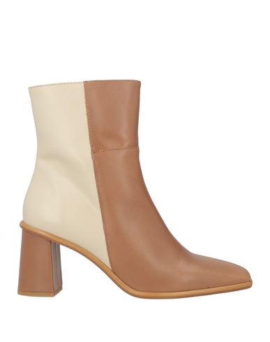 Alohas Woman Ankle Boots Camel Size 6.5 Leather In Sand