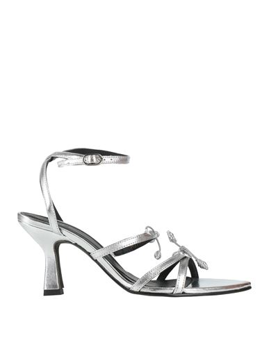 Alohas Woman Sandals Silver Size 7.5 Leather