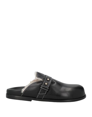 Alohas Woman Mules & Clogs Black Size 7.5 Leather