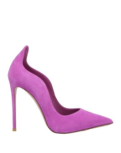 Le Silla Woman Pumps Mauve Size 6.5 Leather In Purple