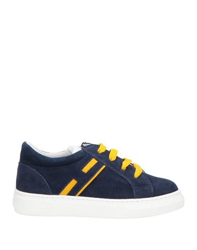 Hogan Junior Toddler Boy Sneakers Navy Size 10c Leather In Blue
