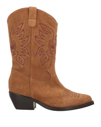 Le Silla Woman Ankle Boots Brown Size 5 Leather In Brown