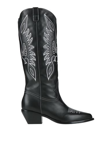 Le Silla Woman Boot Black Size 6 Leather In Black