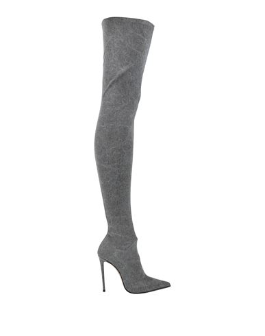 Le Silla Woman Boot Grey Size 7 Textile Fibers In Gray