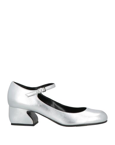 Sergio Rossi Woman Pumps Silver Size 6.5 Leather In Silver