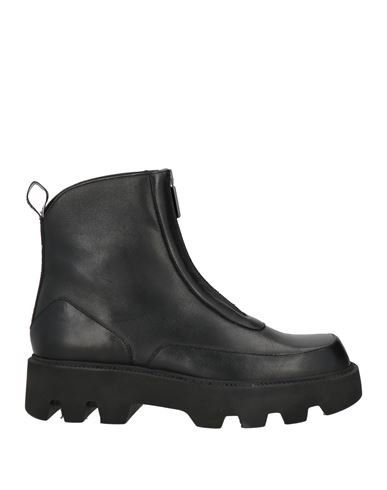 Pollini Woman Ankle Boots Black Size 7 Calfskin In Black