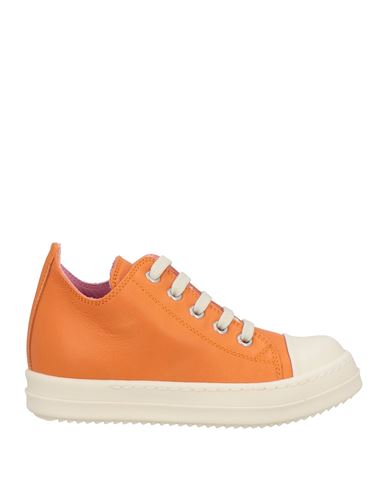 Rick Owens Toddler Sneakers Orange Size 10c Leather In Orange