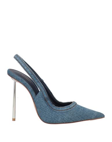 Le Silla Woman Pumps Blue Size 12 Textile Fibers In Blue
