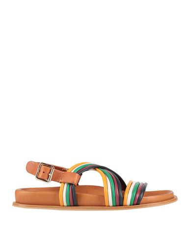 Chloé Woman Sandals Midnight Blue Size 8 Leather In Multi