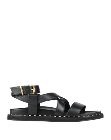 Jimmy Choo Woman Sandals Black Size 7 Leather In Black