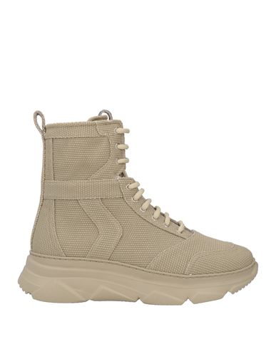 Fabiana Filippi Woman Ankle Boots Khaki Size 7 Textile Fibers In Nude