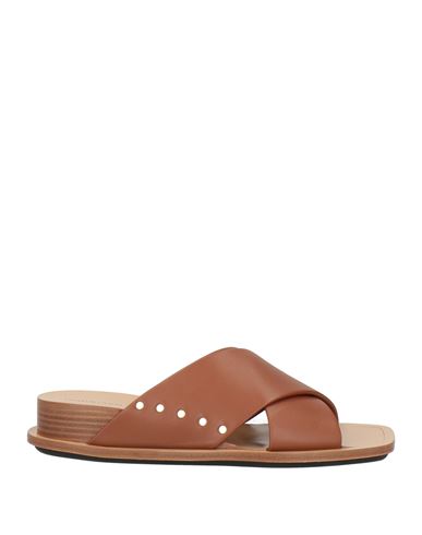 Fabiana Filippi Woman Sandals Tan Size 8 Leather In Brown