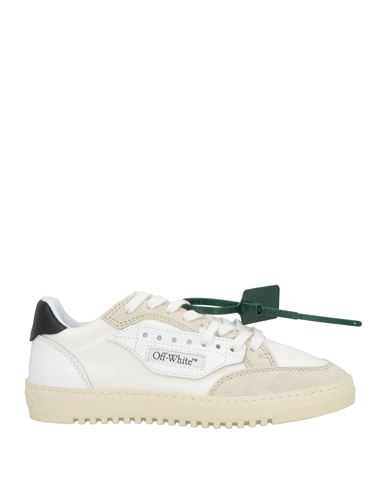 Off-white Woman Sneakers White Size 7 Leather, Textile Fibers