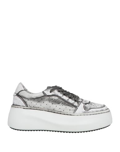 Vic Matie Vic Matiē Woman Sneakers Grey Size 7.5 Leather In Gray