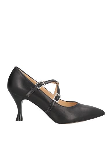 Ripa Woman Pumps Black Size 6 Leather In Black