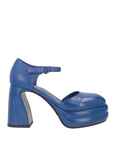 Jeannot Woman Pumps Blue Size 7 Leather