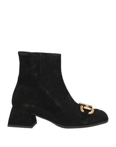 Bruno Premi Woman Ankle Boots Black Size 8 Leather In Black