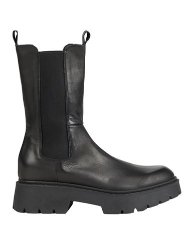 Noa A. Woman Ankle Boots Black Size 6 Leather In Black