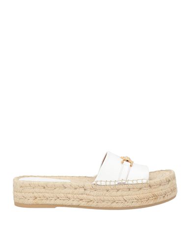 Versace Woman Espadrilles White Size 7 Calfskin In White