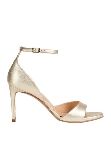 Guglielmo Rotta Woman Sandals Platinum Size 6 Leather In Gray